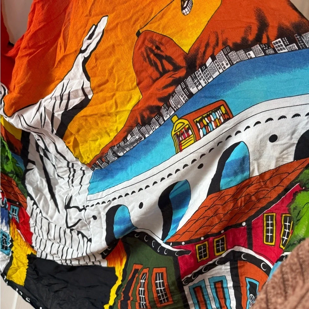 Colorful Cityscape Scarf
